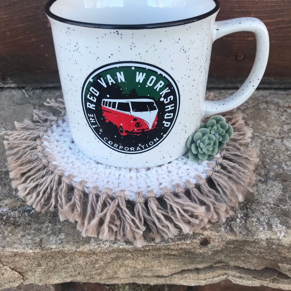 HandMade Boho Style Mug Rugs (4) - Picture 9 of 9